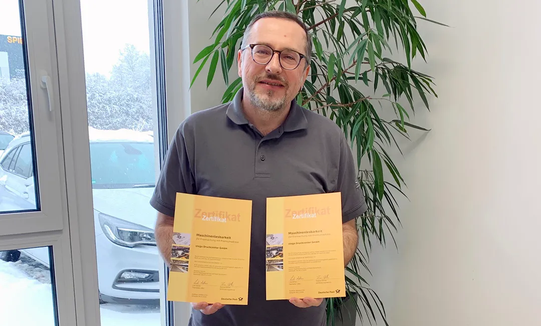Post-Versand 2026: Ihr zertifizierter Vorteil bei Mailings - stegu Druckcenter